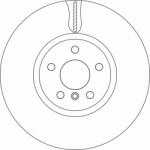 TRW Brzdový kotúč TRW DF6845S (DF6845S)