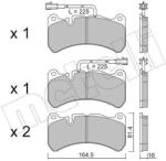 METELLI Sada brzdových platničiek kotúčovej brzdy METELLI 22-1201-2 (22-1201-2)