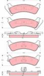 TRW Sada brzdových platničiek kotúčovej brzdy TRW GDB4124 (GDB4124)