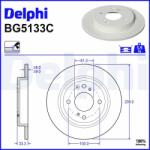 DELPHI Brzdový kotúč DELPHI BG5133C (BG5133C)