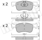 METELLI Sada brzdových platničiek kotúčovej brzdy METELLI 22-0959-0 (22-0959-0)