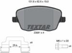 TEXTAR Sada brzdových platničiek kotúčovej brzdy TEXTAR 2358101 (2358101)