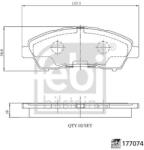 Febi Bilstein Sada brzdových platničiek kotúčovej brzdy FEBI BILSTEIN 177074 (177074)