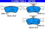 ATE Sada brzdových platničiek kotúčovej brzdy ATE 13.0460-7362.2 (13.0460-7362.2)