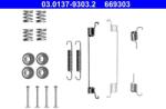 ATE Súprava príslušenstva, brzdové čeľuste ATE 03.0137-9303.2 (03.0137-9303.2)