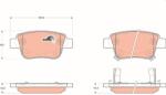 TRW Sada brzdových platničiek kotúčovej brzdy TRW GDB3337 (GDB3337)