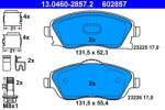 ATE Sada brzdových platničiek kotúčovej brzdy ATE 13.0460-2857.2 (13.0460-2857.2)