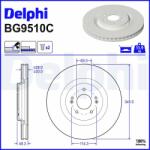DELPHI Brzdový kotúč DELPHI BG9510C (BG9510C)