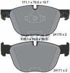 TEXTAR Sada brzdových platničiek kotúčovej brzdy TEXTAR 2417001 (2417001)