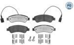 MEYLE Sada brzdových platničiek kotúčovej brzdy MEYLE 025 220 4119/PD (025 220 4119/PD)