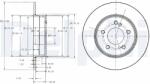 DELPHI Tarcza Ham. Mercedes C-klasa W202 (bg3326c)