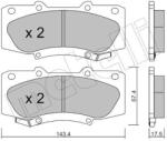 METELLI Sada brzdových platničiek kotúčovej brzdy METELLI 22-0937-0 (22-0937-0)