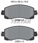 TEXTAR Sada brzdových platničiek kotúčovej brzdy TEXTAR 2280001 (2280001)