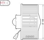 DENSO Vnútorný ventilátor DENSO DEA10054 (DEA10054)