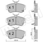 METELLI Sada brzdových platničiek kotúčovej brzdy METELLI 22-0521-0 (22-0521-0)