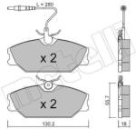 METELLI Sada brzdových platničiek kotúčovej brzdy METELLI 22-0142-0 (22-0142-0)