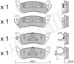 METELLI Sada brzdových platničiek kotúčovej brzdy METELLI 22-0570-0 (22-0570-0)