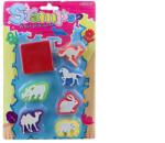 LAMPS Bélyegző állatok motívumával 6db+párna