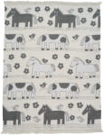 Klippan pamut takaró - Lovak. 140x180cm (272801)