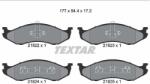 TEXTAR Sada brzdových platničiek kotúčovej brzdy TEXTAR 2182202 (2182202)