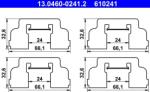 ATE Súprava príslušenstva, obloženie kotúčovej brzdy ATE 13.0460-0241.2 (13.0460-0241.2)
