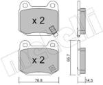 METELLI Sada brzdových platničiek kotúčovej brzdy METELLI 22-0739-0 (22-0739-0)