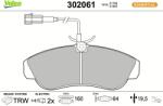 VALEO Sada brzdových platničiek kotúčovej brzdy VALEO 302061 (302061)