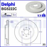 DELPHI Brzdový kotúč DELPHI BG5222C (BG5222C)