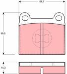TRW Sada brzdových platničiek kotúčovej brzdy TRW GDB648 (GDB648)
