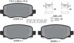 TEXTAR Sada brzdových platničiek kotúčovej brzdy TEXTAR 2230401 (2230401)