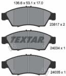 TEXTAR Sada brzdových platničiek kotúčovej brzdy TEXTAR 2381701 (2381701)