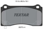 TEXTAR Sada brzdových platničiek kotúčovej brzdy TEXTAR 2627501 (2627501)