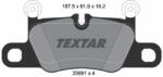 TEXTAR Sada brzdových platničiek kotúčovej brzdy TEXTAR 2569101 (2569101)