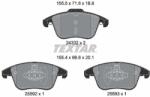 TEXTAR Sada brzdových platničiek kotúčovej brzdy TEXTAR 2433205 (2433205)