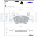 DELPHI Sada brzdových platničiek kotúčovej brzdy DELPHI LP3656 (LP3656)