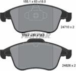 TEXTAR Sada brzdových platničiek kotúčovej brzdy TEXTAR 2471001 (2471001)