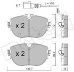 METELLI Sada brzdových platničiek kotúčovej brzdy METELLI 22-1321-0 (22-1321-0)