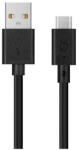 XQISIT kábel Charge & Sync USB A - USB C 3.0m fekete 31298 (31298)