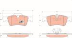 TRW Sada brzdových platničiek kotúčovej brzdy TRW GDB1643 (GDB1643)