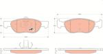 TRW Sada brzdových platničiek kotúčovej brzdy TRW GDB1487 (GDB1487)