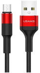 USAMS Braided U5 2A Micro USB kábel 1, 2m SJ224USB02 (US-SJ224) piros (SJ224USB02)