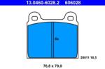 ATE Sada brzdových platničiek kotúčovej brzdy ATE 13.0460-6028.2 (13.0460-6028.2)