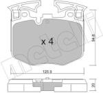 METELLI Sada brzdových platničiek kotúčovej brzdy METELLI 22-1146-0 (22-1146-0)