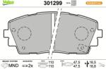 VALEO Sada brzdových platničiek kotúčovej brzdy VALEO 301299 (301299)