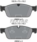 TEXTAR Sada brzdových platničiek kotúčovej brzdy TEXTAR 2553101 (2553101)