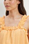 Dorothy Perkins Narancssárga Fodros Vállpántos Felső ZT1 hxk M