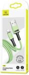 USAMS U52 Lightning 2A Gyors Töltőkábel 1m SJ434USB02 (US-SJ434) zöld (SJ434USB02)