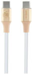 GUESS GUCCLALRGDD USB-C kábel - USB-C1.5m gyors töltésű Ebossed Logo, világos arany (GUCCLALRGDD)