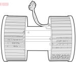 DENSO Vnútorný ventilátor DENSO DEA05003 (DEA05003)