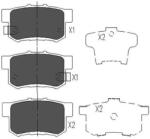KAVO PARTS Sada brzdových platničiek kotúčovej brzdy KAVO PARTS KBP-2008 (KBP-2008)